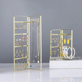 Metal Earrings Necklace Jewelry Organizer Stand