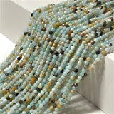 Sky River Beads Small Faceted Amazonite Stone Strand Loose Beads