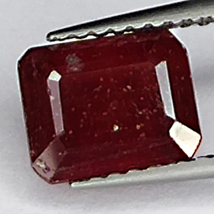 2.30ct Natural Ruby Emerald Cut Gemstone
