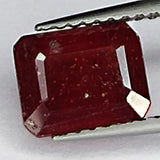 2.30ct Natural Ruby Emerald Cut Gemstone