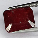 2.30ct Natural Ruby Emerald Cut Gemstone