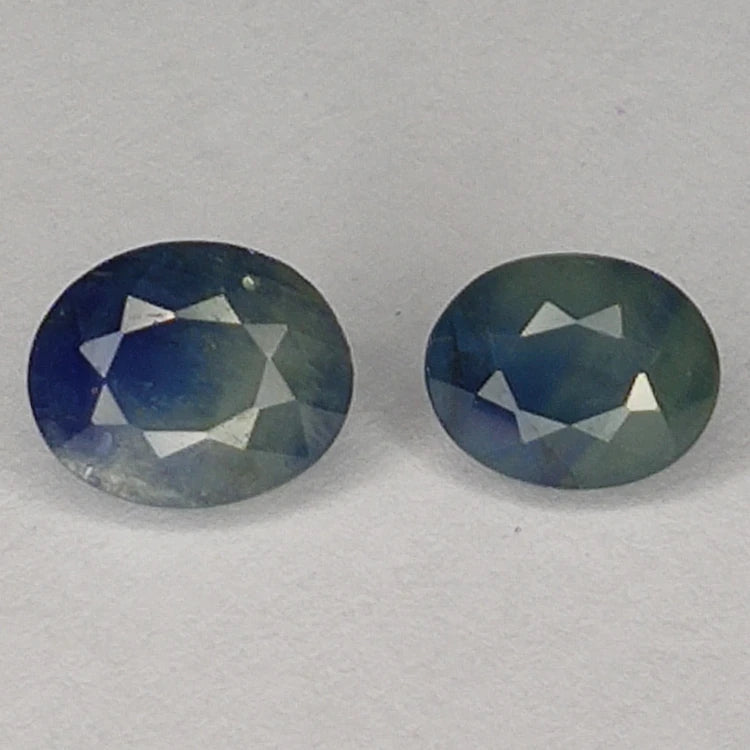2.32ct Pair Oval Cut Sapphire 6.9x5.6mm