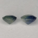 2.32ct Pair Oval Cut Sapphire 6.9x5.6mm