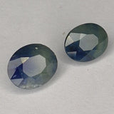 2.32ct Pair Oval Cut Sapphire 6.9x5.6mm