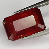 2.35ct Emerald Cut Ruby 8.5x5.5mm