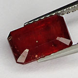 2.35ct Emerald Cut Ruby 8.5x5.5mm
