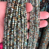 Faceted Africa Turquoise Natural Stone Beads for Jewelry
