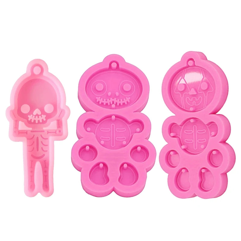 Skull Silicone Molds for DIY Jewelry Pendant Making