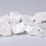 Natural Clear Quartz Beads Raw Minerals Crystal Nugget Stone Beads