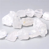 Natural Clear Quartz Beads Raw Minerals Crystal Nugget Stone Beads