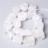 Natural Clear Quartz Beads Raw Minerals Crystal Nugget Stone Beads