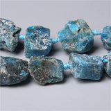Natural Apatite Nugget Beads Unpolished Gem Stone 7-8pcs