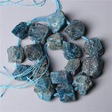 Natural Apatite Nugget Beads Unpolished Gem Stone 7-8pcs