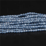 3mm Chalcedony Faceted Stone Bead Apatite Loose Quartz Beads DIY