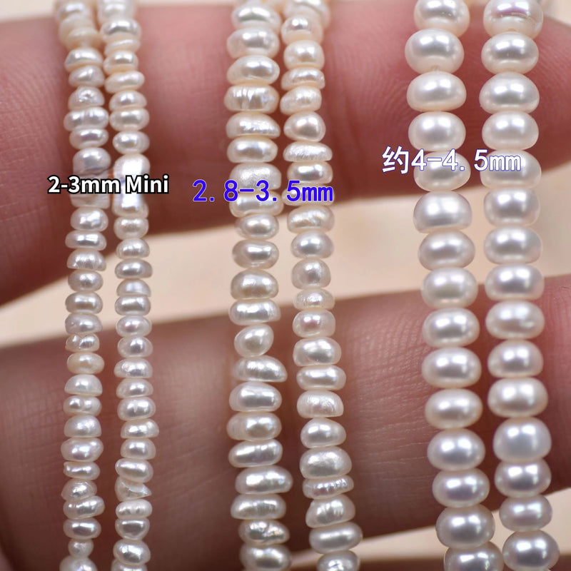 2-3mm Freshwater Pearl Loose Beads DIY Earrings Jewelry