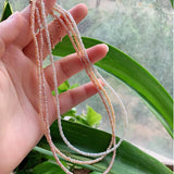 Mini Baroque Pearl Strand Necklace Collar Natural Freshwater Choker Jewelry