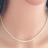 Baroque Pearl Necklace 18 inches Chain