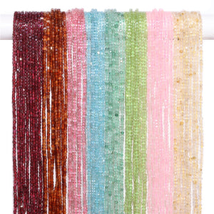 2-3mm Natural Quartz Stone Beads - 15''