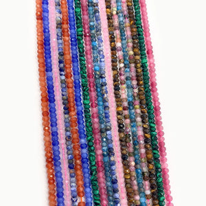2~3mm Natural Stone Bead Charm Accessorie for DIY Jewelry Making