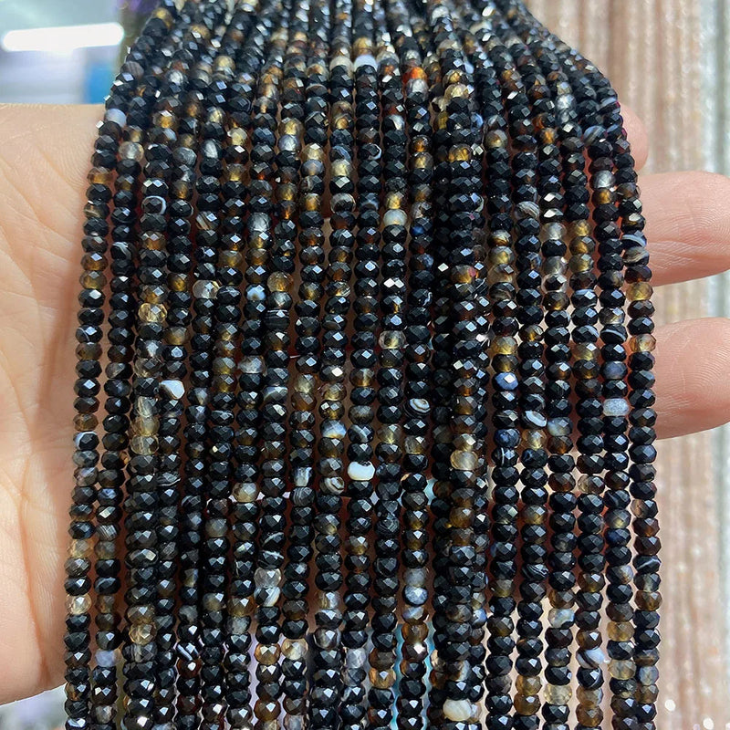 2~3mm Natural Stone Bead Charm Accessorie for DIY Jewelry Making