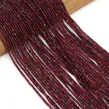 2/3mm Tiger Eye Garnet Faceted Beads for Jewelry Making