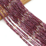 2/3mm Tiger Eye Garnet Faceted Beads for Jewelry Making