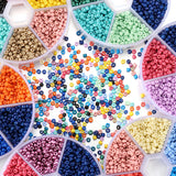 Seed Beads Kit Small Jewelry Beads Kit with Thread & Needle