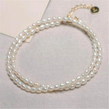 Baroque Pearl Necklace 18" DIY Cultured Classic Chain with Buckle