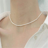 Baroque Pearl Necklace 18" DIY Cultured Classic Chain with Buckle