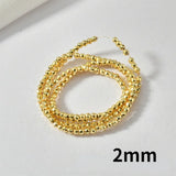 2/3mm Gallstone Round Hole Beads DIY Jewelry Making Accessory