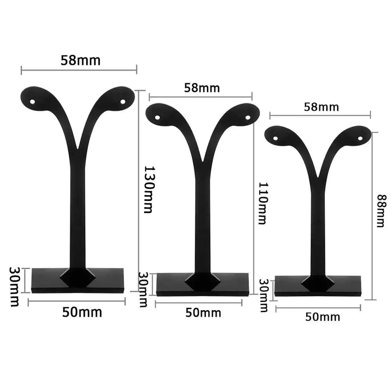 Leaf Pattern Stud Earrings Holder Display Stand Jewelry Rack