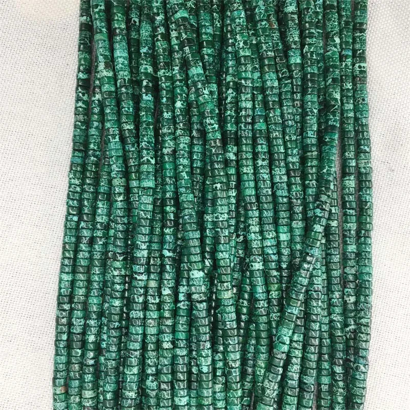 6MM Sea Sediment Turquoise Heishi Beads Chip Disk Gemstone