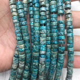 8MM Heishi Rondelle Turquoise Gemstone Beads for DIY Jewelry Making