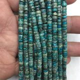 8MM Heishi Rondelle Turquoise Gemstone Beads for DIY Jewelry Making