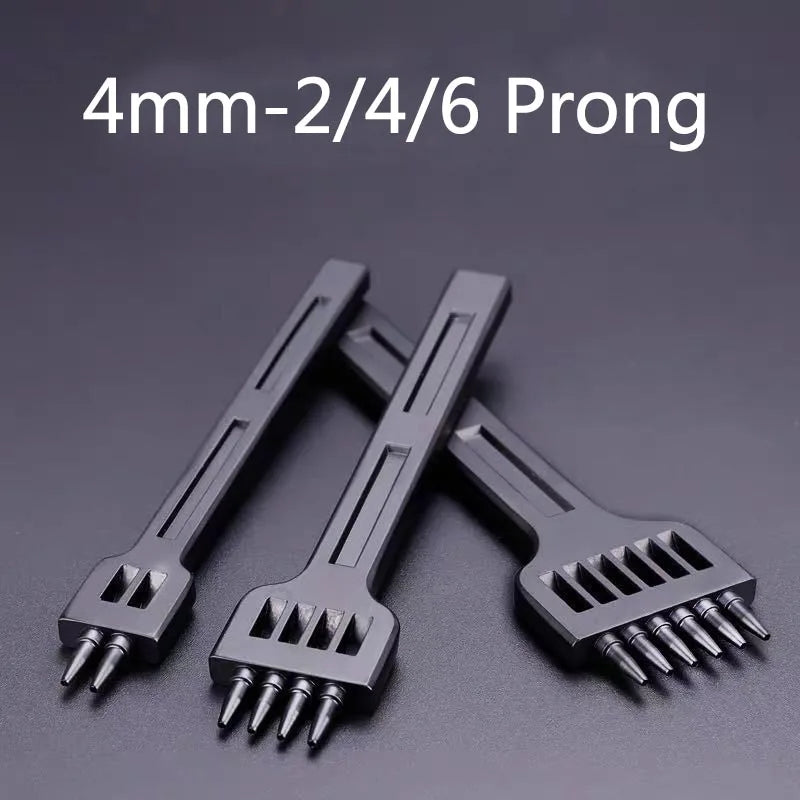 Leather Round Row Punching Tool 4/5/6mm Hole Punches