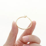 18K Plated Round Hoop Earrings Findings for DIY Jewelry Making Craft