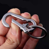 Stainless Steel Gourd Buckle Keychain Climbing Hook Carabiner Key Chain