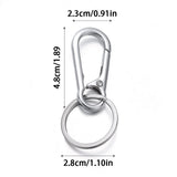 Stainless Steel Gourd Buckle Keychain Climbing Hook Carabiner Key Chain