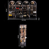 Folding Clear Earrings Studs Display Rack Jewelry Shelf Organizer