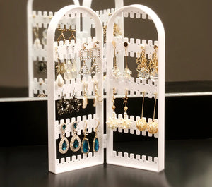 Transparent Folding Jewelry Display Rack Organizer