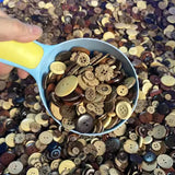 Coconut Wood Button Eco-friendly 4 Holes for Scrapbooking Clothing Sewing