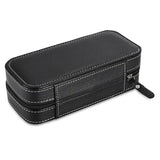 Portable Leather Watch Zipper Storage Bag Travel Jewelry Watch Box