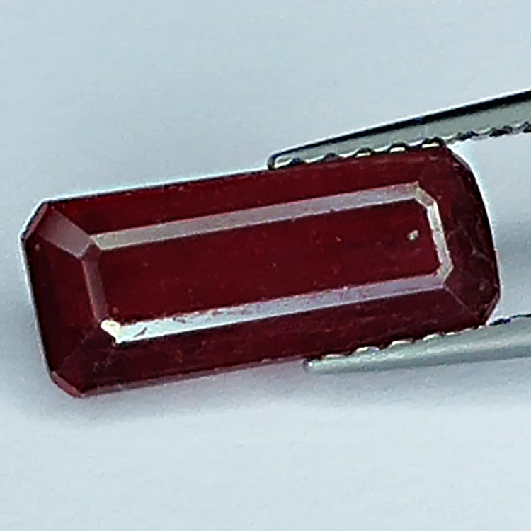 2.40ct Ruby Emerald Cut Loose Gemstone