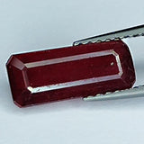 2.40ct Ruby Emerald Cut Loose Gemstone