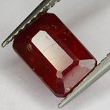 2.40ct Ruby Emerald Cut 7x5mm Loose Gemstone