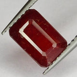 2.40ct Ruby Emerald Cut 7x5mm Loose Gemstone
