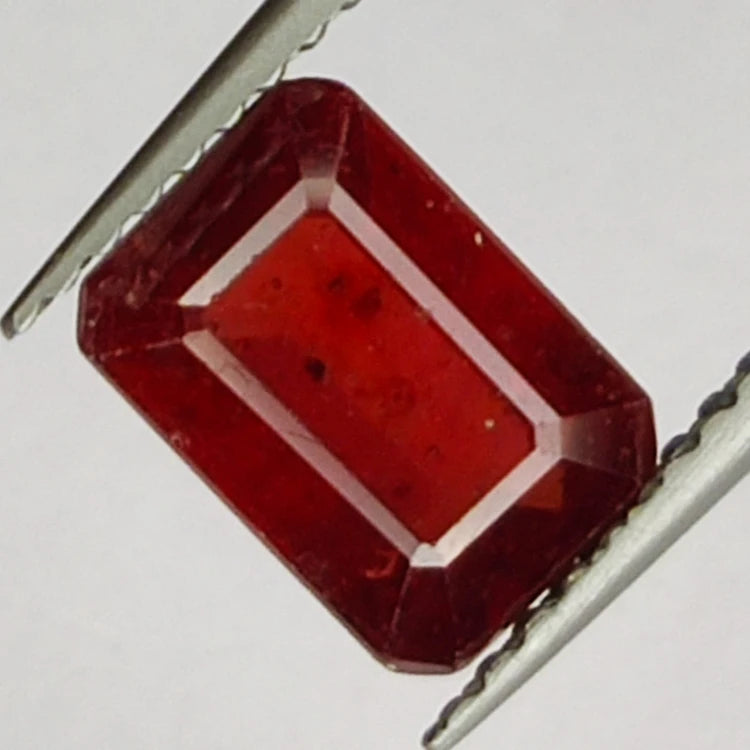 2.40ct Ruby Emerald Cut 8x5mm Loose Gemstone