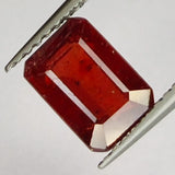 2.40ct Ruby Emerald Cut 8x5mm Loose Gemstone