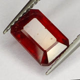 2.40ct Ruby Emerald Cut 8x5mm Loose Gemstone