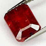 2.45ct Ruby Emerald Cut Loose Gemstone